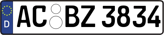 AC-BZ3834