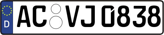 AC-VJ0838