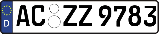 AC-ZZ9783