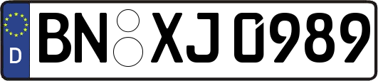 BN-XJ0989