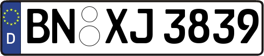 BN-XJ3839