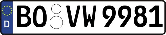 BO-VW9981