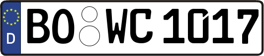 BO-WC1017