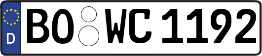 BO-WC1192