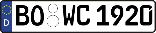 BO-WC1920