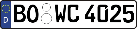 BO-WC4025