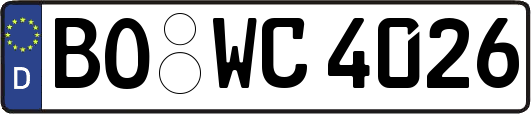 BO-WC4026