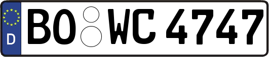 BO-WC4747