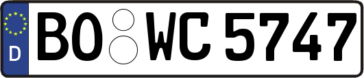 BO-WC5747