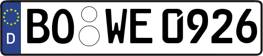 BO-WE0926