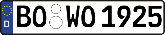 BO-WO1925