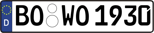BO-WO1930