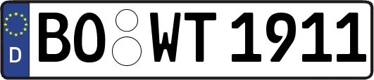 BO-WT1911