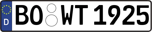 BO-WT1925