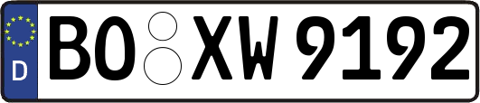 BO-XW9192
