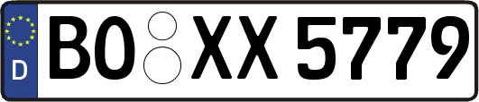 BO-XX5779