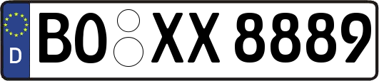 BO-XX8889