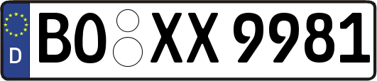 BO-XX9981