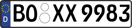 BO-XX9983
