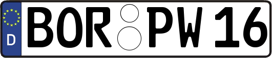 BOR-PW16