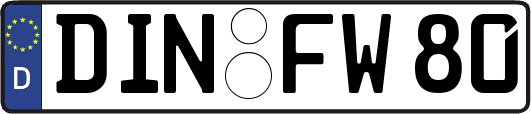 DIN-FW80