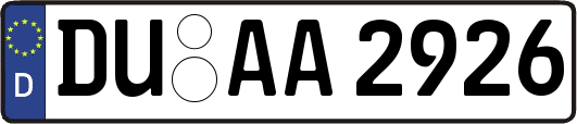 DU-AA2926