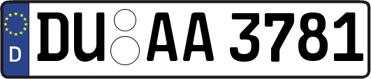 DU-AA3781