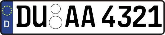 DU-AA4321