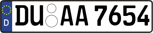 DU-AA7654