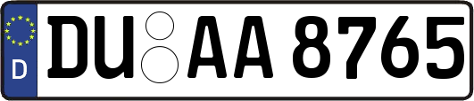 DU-AA8765