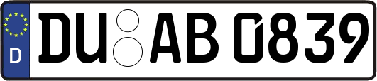 DU-AB0839