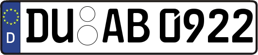 DU-AB0922