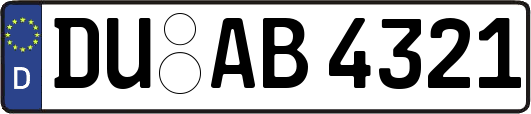 DU-AB4321