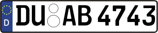 DU-AB4743