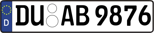 DU-AB9876
