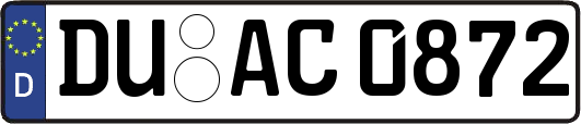 DU-AC0872