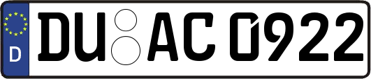 DU-AC0922