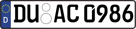 DU-AC0986