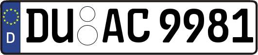 DU-AC9981