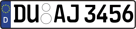 DU-AJ3456