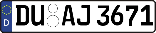 DU-AJ3671