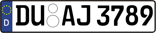 DU-AJ3789