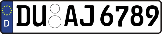 DU-AJ6789