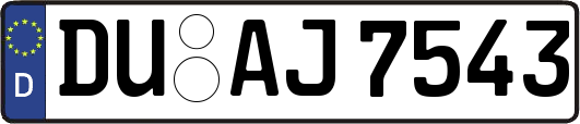 DU-AJ7543