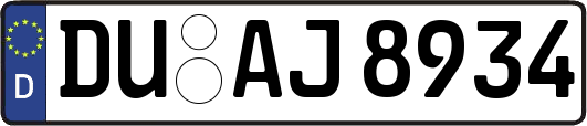 DU-AJ8934