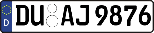 DU-AJ9876