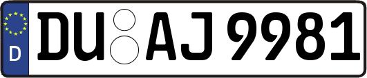 DU-AJ9981