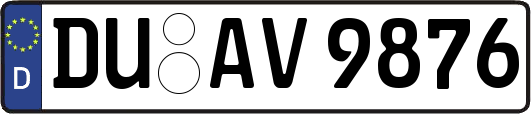 DU-AV9876