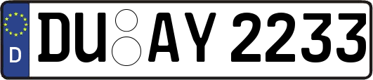 DU-AY2233
