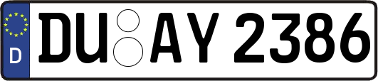 DU-AY2386